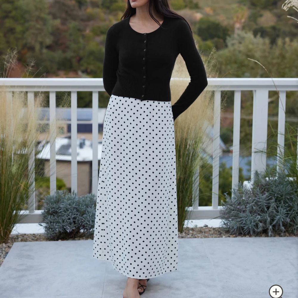 Jenni Kayne Cleo Slip Skirt Polka Dot